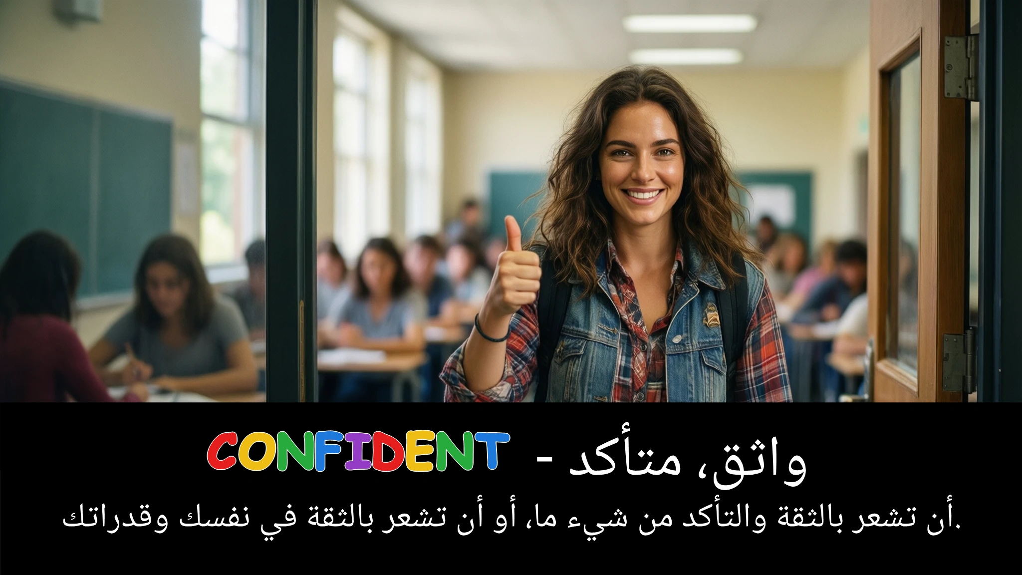 Arabic Illustration for confident